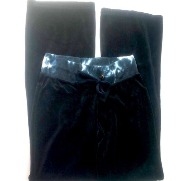 SET: JENNI by Jennifer Moore Sweatsuit Loungewear Velour Hoodie & Pant Set Black - Picture 9 of 12